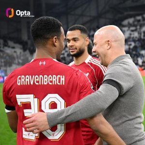 Read more about the article 利物浦連續13場不敗刷新五大聯賽現役最長紀錄，歐冠與英超雙線保持穩定戰績